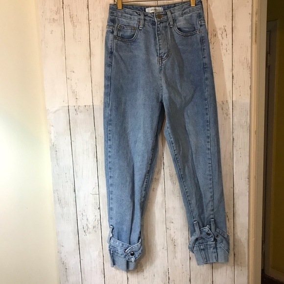 storets Denim - Storets Belted Cuff Denim Jeans Size S